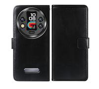 AQGGIIXY Coque pour Oukitel WP200 Pro (6.7"), Premium Étui à Rabat Protecteur Housse en Cuir，Housse en Cuir PU Portefeuille Etuipour - Black