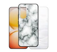 AQGGIIXY Coque pour Vivo V70 Lite 4G Noire - WM73 | 6.83". Silicone souple, antidérapant, bords surélevés, coins renforcés, anti choc, prise sécurisée, protection quotidienne.