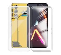AQGGIIXY Coque pour ZTE Nubia Neo 3 GT (6.80"), [2 Pièces] Verre Trempé Protection écran + Mince TPU Bumper Souple Silicone Antichoc Housse Etui pour ZTE Nubia Neo 3 GT