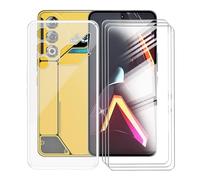 AQGGIIXY Coque pour ZTE Nubia Neo 3 GT (6.80") avec 3 Pièces Verre Trempé, Ultra Transparent [Protection Caméra] Étui de Protection en Silicone Antichoc, Souple TPU Anti-Rayures Bumper Housse