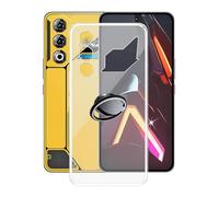 AQGGIIXY Coque pour ZTE Nubia Neo 3 GT (6.80") avec Rotation 360 Degrés Anneau Support, Ultra-Mince Anti-Rayures de TPU Bumper Silicone Souple Transparent Housse Etui pour ZTE Nubia Neo 3 GT - SH3