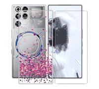 AQGGIIXY Coque pour ZTE Nubia RedMagic 11 Pro (6.85") avec 1 Pièces Protecteur D'écran, [Anti-Jaune] [Protection Caméra], Etui Housse TPU Mince Souple Silicone Anti-Rayures Antichoc Cover Case - Love