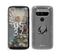 AQGGIIXY Coque Transparente Anneau et Verre pour Unihertz Jelly 3