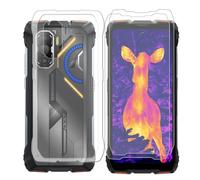 AQGGIIXY Coque Transparente et 2 Verres pour Blackview Rock 3