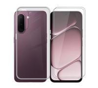 AQGGIIXY Coque Transparente et 2 Verres pour OnePlus N6x