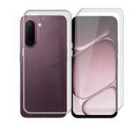 AQGGIIXY Coque Transparente et 3 Verres pour OnePlus N6x