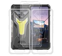 AQGGIIXY Coque + Verre trempé pour Ulefone Armor 34 (6.95"),Transparent Souple Silicone TPU 2 pièces + 2 pièces Film trempé écran Protecteur pour Ulefone Armor 34