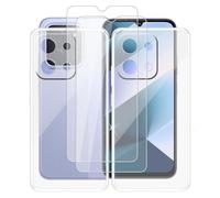 AQGGIIXY Coque + Verre trempé pour Xiaomi Poco C85 4G (6.90"),Transparent Souple Silicone TPU 2 pièces + 2 pièces Film trempé écran Protecteur pour Xiaomi Poco C85 4G