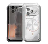 AQGGIIXY Lot 2 Coques pour Blackview Fort 100 Transparentes | 6.56". Silicone souple, antidérapant, bords surélevés, coins renforcés, anti choc, prise sécurisée, protection quotidienne.