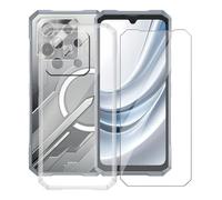 AQGGIIXY pour Doogee Blade GT Pro (6.72") Coque + Verre Trempé, Protège écran Anti-Rayures + Ultra Fin Silicone Case Antichoc Transparent Housse Etui pour Doogee Blade GT Pro