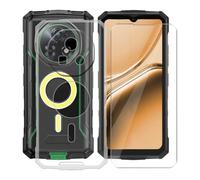AQGGIIXY pour Doogee Fire 7 Pro (6.60") Coque + Verre Trempé, Protège écran Anti-Rayures + Ultra Fin Silicone Case Antichoc Transparent Housse Etui pour Doogee Fire 7 Pro