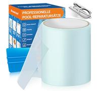 AQhui Rustine Piscine, Kit Reparation Spa Gonflable, PVC Scotch Piscine Waterproof 10cm x 250cm, Ruban Adhésif pour La Réparation de sous l'eau S'applique à La Pataugeoire et Aux Matelas Pneumatiques