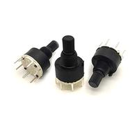 AQHYEBNSR Encodeur Rotatif 1/2 pôle 3/4/5/6/8 Positions SR16 16mm commutateur à Bande rotative 15mm Arbre DC60V 0.3A Fleur axe Interrupteur Rond(1 Pole 8)