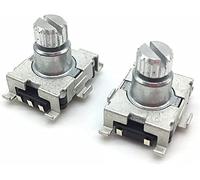 AQHYEBNSR Encodeur Rotatif 2pcs / lot EC11 Interrupteur de Code l'encodeur 30 Position avec l'interrupteur du Bouton-Poussoir SMD Type 5pin 9,5 mm Arbre Prune