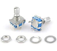 AQHYEBNSR Encodeur Rotatif 5pcs / lot Interrupteur d'encodeur Potentiomètre 5 Broches EC11 Audio numérique avec des potentiomètres de Longueur poignée Prune 20 mm