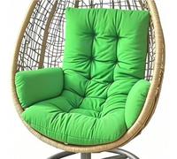 AQIGR Coussin Fauteuil Suspendu, Coussin de Jardin, Coussin de Remplacement pour Chaise D'oeuf Suspendue Intérieur et Extérieur, Coussin Balancelle, pour Terrasse, Jardin(Apple Green)
