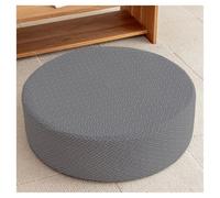 AQIGR Housse de Pouf Extensible Housse Ottomane Rond 45/60/70/80cm, Housse de Protection pour Repose Pieds Ottomane Cover Housse Tabouret de Rangement(Color 1,Diameter 60 x H 20CM)
