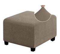 AQIGR Housse Ottoman Housse de Protection pour Repose-Pieds rectangulaire Housse de Pouf Carre Extensible Housse de Ottoman canape Pouf rectangulaire (Color : #8, Size : L)