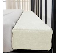AQIGR Traversin de Remplissage pour Matelas d'hôtel/invités/Chambre familiale, butoir de tête de lit, rallonge de Chevet, connecteur de lit Double, Protection de lit(Beige,90x10x25cm)