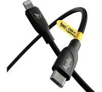Aqiila Cablebird CB21 Câble USB-C USB 2.0 Connecteur Lightning 1.00 m noir