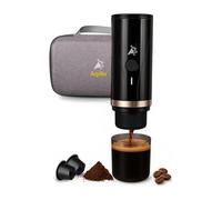 Machine à Café Expresso Portable 20 Bars, Auto-Chauffante, Cafetière Compatible Café Moulu & Capsules, Parfaite pour Voyage -