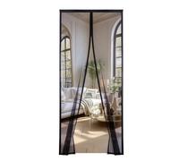 AQKaki Moustiquaire Magnétique 160x210cm, Nouveau Rideau de Porte Anti-moustique en Polyester de Couleur Unie, Moustiquaire Porte Fenetre à Maille Fine Grande Vue, pour Chambre Porte D'entrée