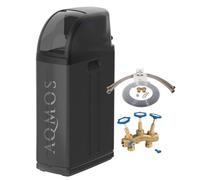 Aqmos R2D2-48 Black Edition Adoucisseur d'eau avec kit de raccordement 1" et bloc de montage 1" | Adoucisseur pour maisons jusqu'à 5 personnes | Système de détartrage pour eau douce