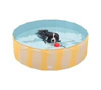 AQPET AqpetFriends Piscine en Plastique pour Chien, Animaux domestiques, Pliable, de Jardin, 160 x 30 cm, Motif mer