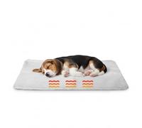 AQPET Billy Tapis Chauffant pour Chiens Chats domestiques Tapis Thermique Cuisse Couverture (90 x 60 cm, Blanc)
