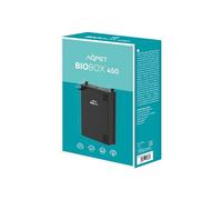 AQPET Filtre intérieur Universel pour Aquariums, Complet avec matériaux filtrants et Pompe pour Aquariums jusqu'à 100 litres