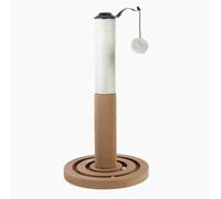 Aqpet Griffoir interactif en Sisal avec Boules de 55 cm de Haut pour Un Maximum de Plaisir de Votre Chat, Couleur Beige