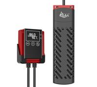 AQQA Chauffage d'aquarium 200 W pour aquarium de 78 à 122 litres Thermostat numérique avec contrôleur externe Plage de température de 15 à 34,4 °C Protection contre les surchauffes (200 W pour 60 à