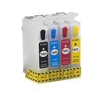 AQree Cartouche d'encre Vide Rechargeable de Rechange pour Encre 603 ou 603XL, pour imprimante XP-3100 XP-4100 XP-2100 XP-2105 XP-3105 XP-4105 WF-2810 WF-2830 WF-2835 WF-2850