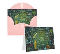 AQRJKHD Carte de remerciement pour questions mathématiques avec enveloppes, carte de vœux d'anniversaire pour femmes et hommes, cartes vierges pour toutes les occasions pour mariage, fête prénatale