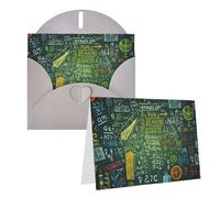AQRJKHD Carte de remerciement pour questions mathématiques avec enveloppes, carte de vœux d'anniversaire pour femmes et hommes, cartes vierges pour toutes les occasions pour mariage, fête prénatale