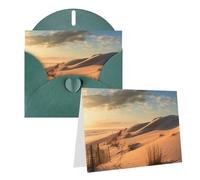AQRJKHD Carte de remerciement Sand Dunes avec enveloppes, carte d'anniversaire pour femme et homme, cartes vierges pour toutes les occasions pour mariage, fête prénatale