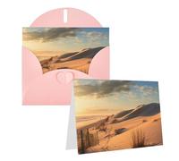 AQRJKHD Carte de remerciement Sand Dunes avec enveloppes, carte d'anniversaire pour femme et homme, cartes vierges pour toutes les occasions pour mariage, fête prénatale