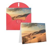 AQRJKHD Carte de remerciement Sand Dunes avec enveloppes, carte d'anniversaire pour femme et homme, cartes vierges pour toutes les occasions pour mariage, fête prénatale