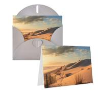 AQRJKHD Carte de remerciement Sand Dunes avec enveloppes, carte d'anniversaire pour femme et homme, cartes vierges pour toutes les occasions pour mariage, fête prénatale