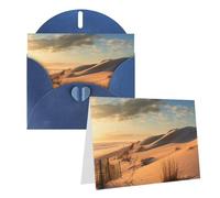 AQRJKHD Carte de remerciement Sand Dunes avec enveloppes, carte d'anniversaire pour femme et homme, cartes vierges pour toutes les occasions pour mariage, fête prénatale