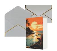 AQRJKHD Poster original pour une carte de remerciement d'été sans fin avec enveloppes, carte de vœux, cartes d'anniversaire pour femmes et hommes, cartes vierges pour toutes les occasions pour mariage