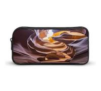 AQRJLPM Antelope Canyon Trousse à crayons de grande capacité Simple Pochette de marqueur Portable Esthétique Fermeture Éclair