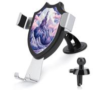 AQRJLPM Clouds Over The Castle Support de téléphone mains libres pour tableau de bord pare-brise grille d'aération en métal pour tous les smartphones et modèles de voiture