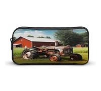 AQRJLPM Company Trousse à crayons avec motif tracteur agricole - Grande capacité - Simple - Portable - Esthétique - Fermeture éclair