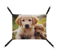 AQRJLPM Hamac mignon pour chiot Golden Retriever avec sangles réglables et crochets en métal à suspendre, hamac de couchage doux et respirant pour chats, chiots, lapins, petits animaux