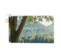 AQRJLPM Lake Bench Portefeuille fin et léger en toile durable avec fermeture éclair pour homme et femme