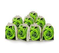 AQRJLPM Lot de 8 petites pochettes réutilisables en toile de jute souple avec cordon de serrage en coton pour fête, mariage, rangement et fournitures d'intérieur