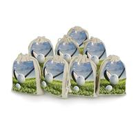 AQRJLPM Lot de 8 petites pochettes réutilisables en toile de jute souple avec cordon de serrage en coton pour fête, mariage, rangement et fournitures d'intérieur