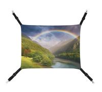 AQRJLPM Mountain Valley Hamac pour animal domestique avec sangles réglables et crochets en métal à suspendre doux et respirant pour chats, chiots, lapins, petits animaux