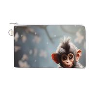 AQRJLPM Portefeuille en toile mince et léger avec fermeture éclair pour homme et femme